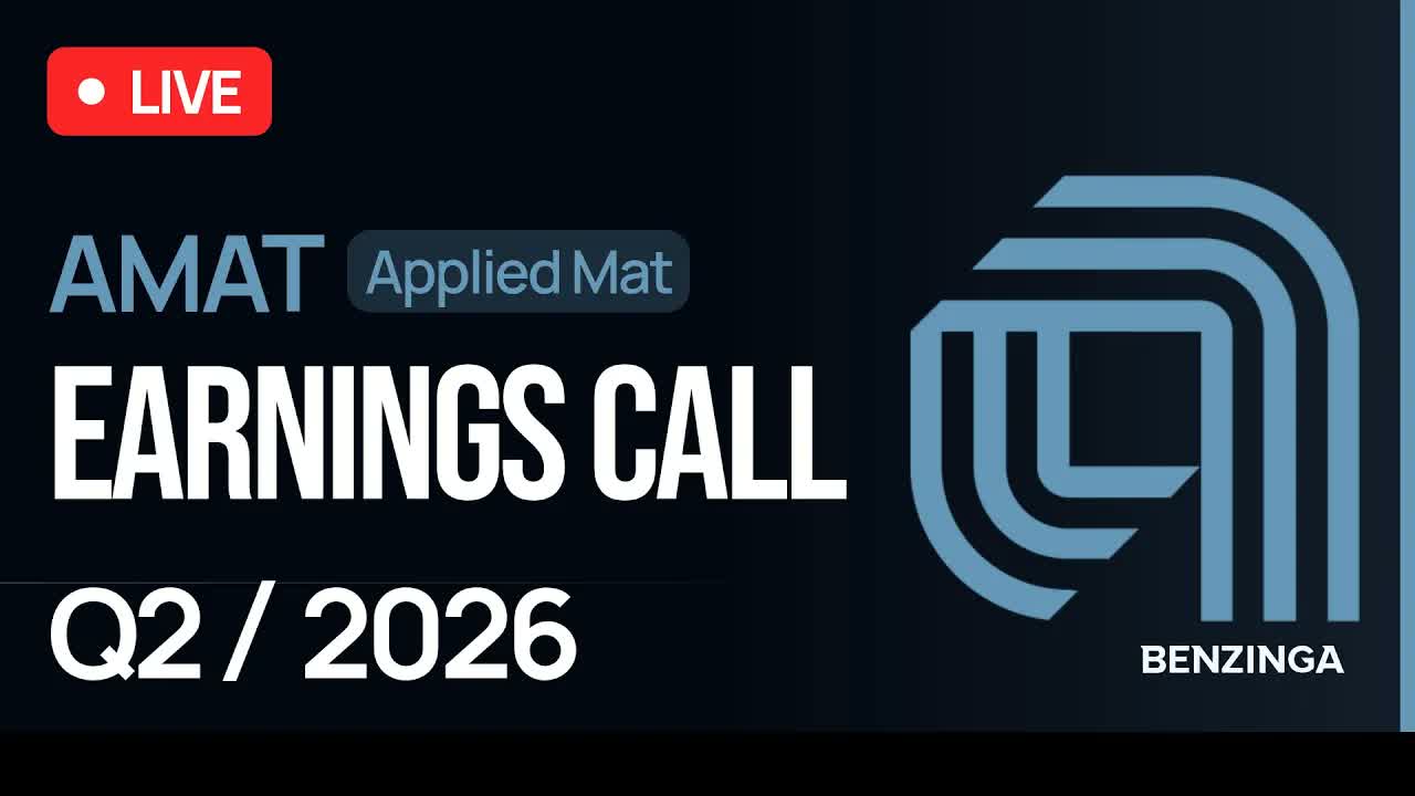 Applied Mat Q2 FY26 Earnings Call | $AMAT | 🔴 WATCH LIVE