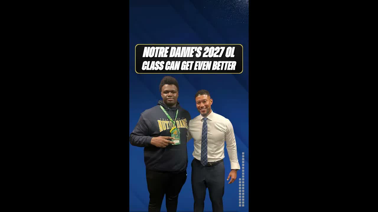 The #fightingirish 2027 offensive line class could get EVEN BETTER if they land 5-star Albert Simien