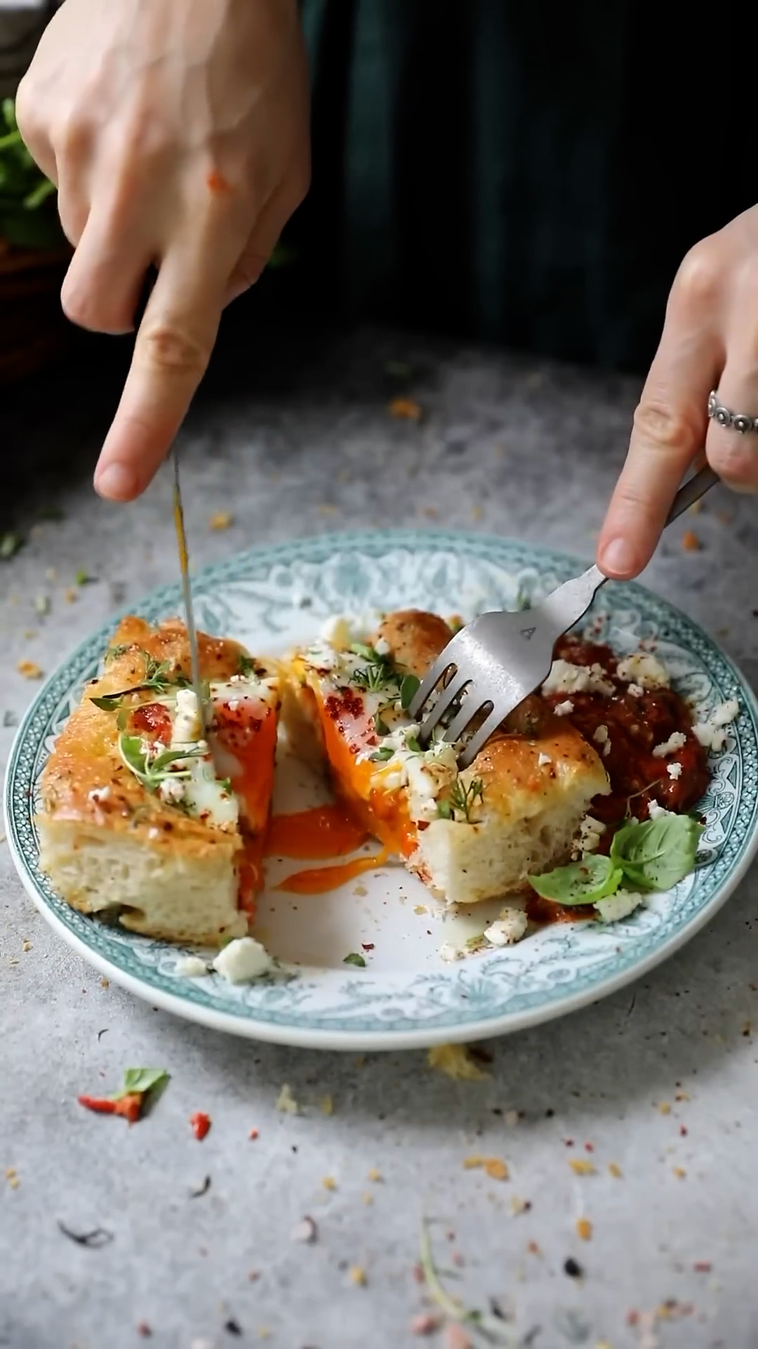 Herbed focaccia bread perfect for weekend brunch