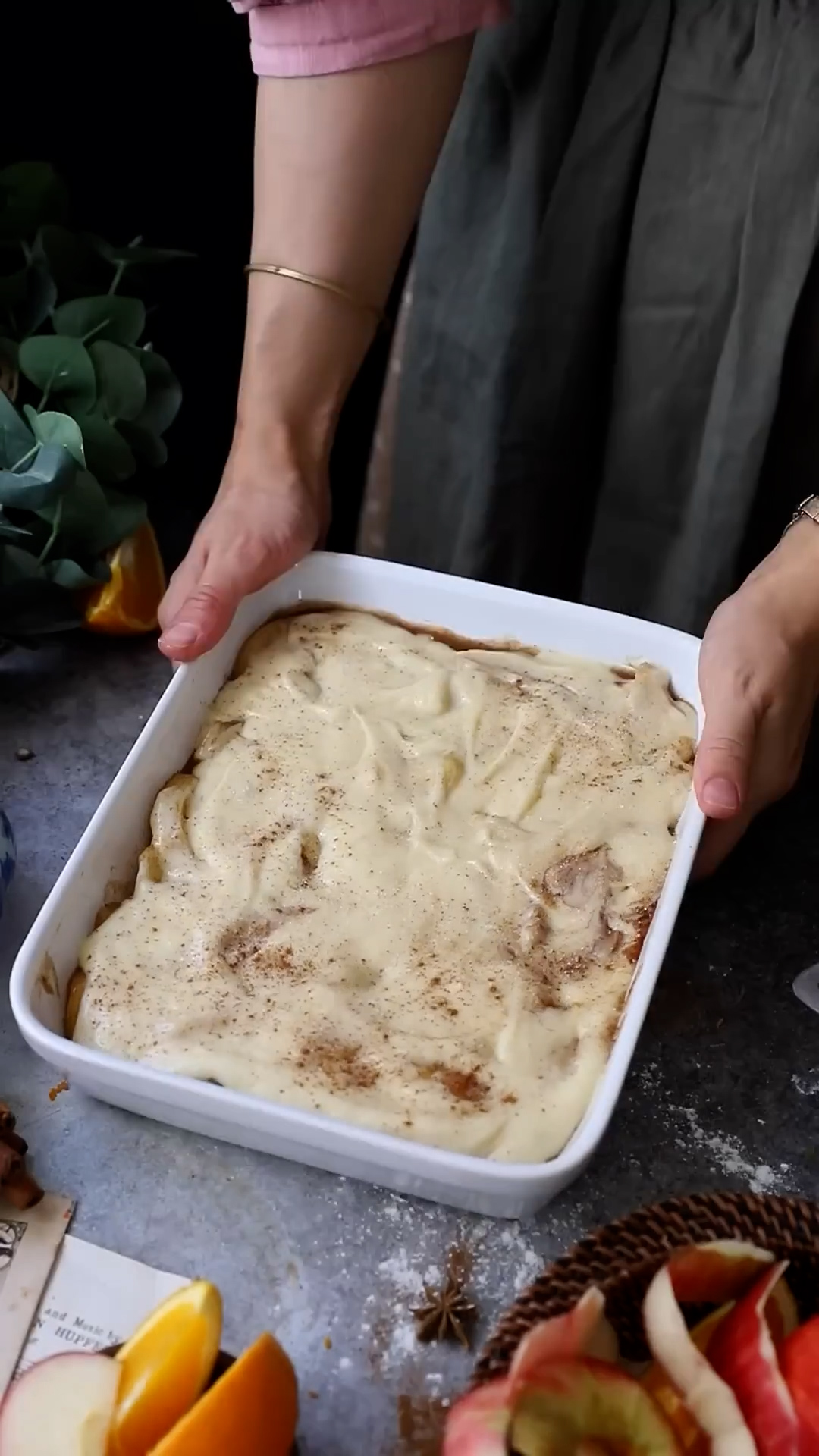 Classic cobbler served with ice cream