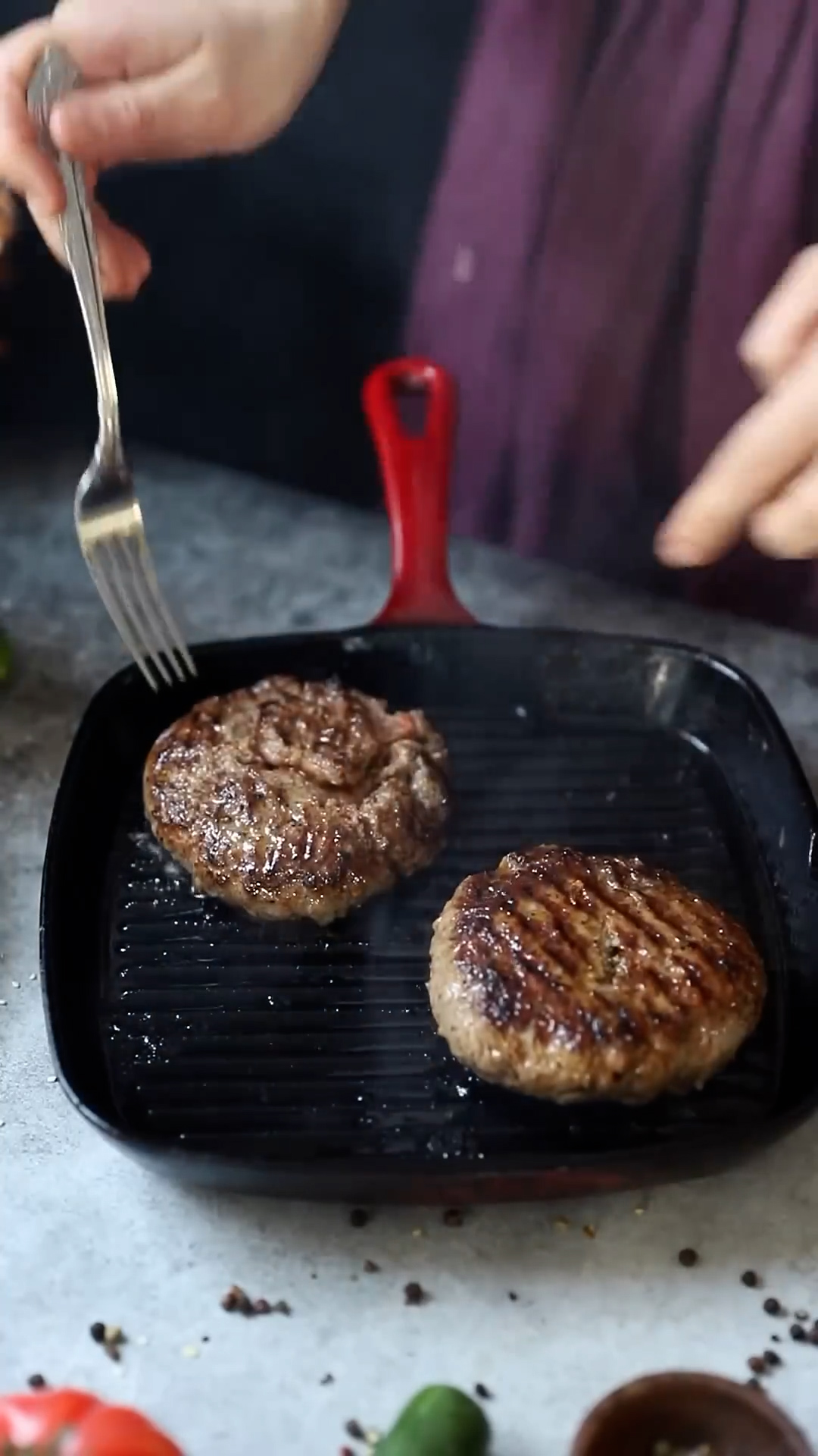 Juicy gourmet burger stacked with premium toppings