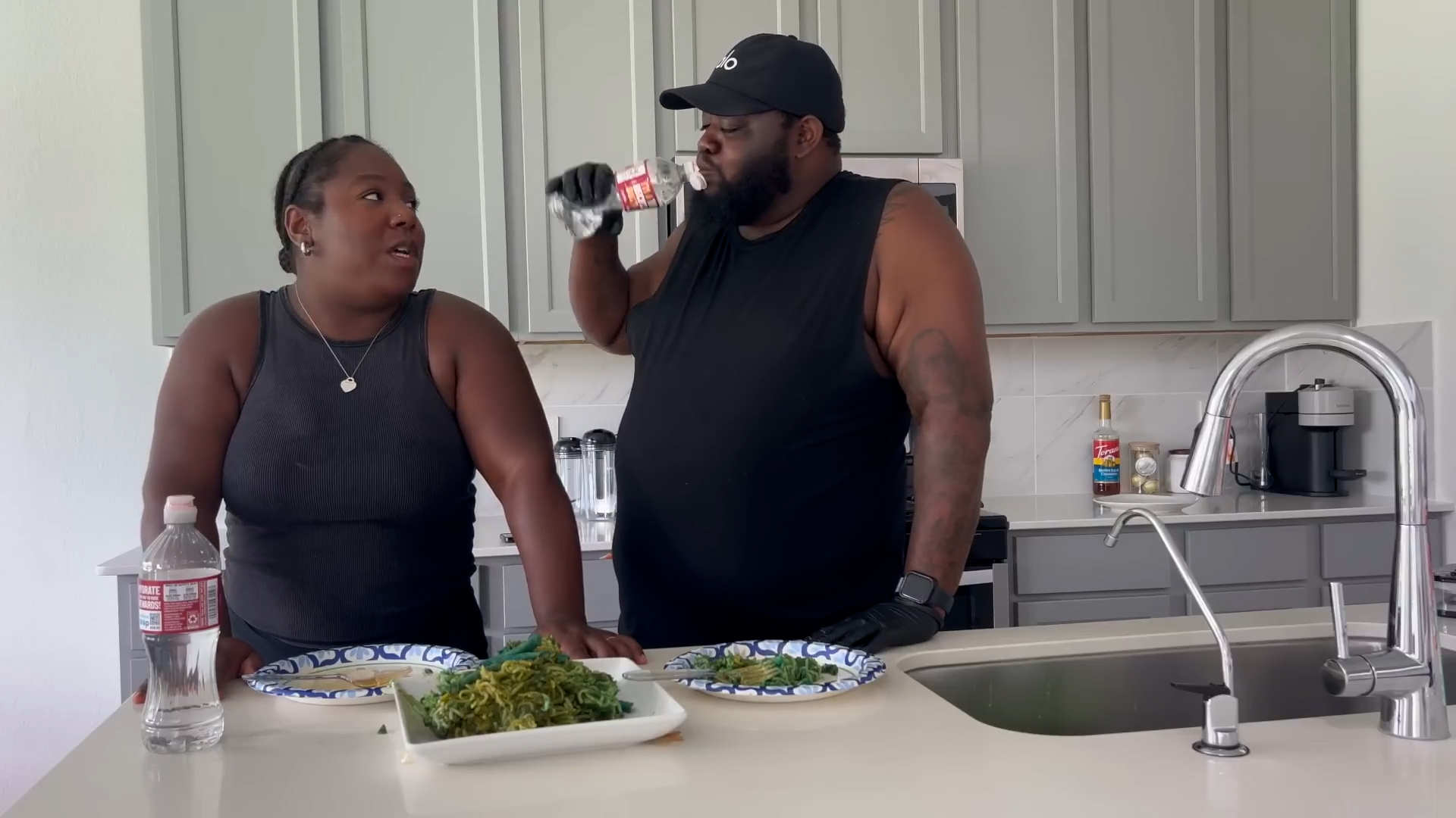 Attempting extremely spicy takis-flavored fire noodles challenge