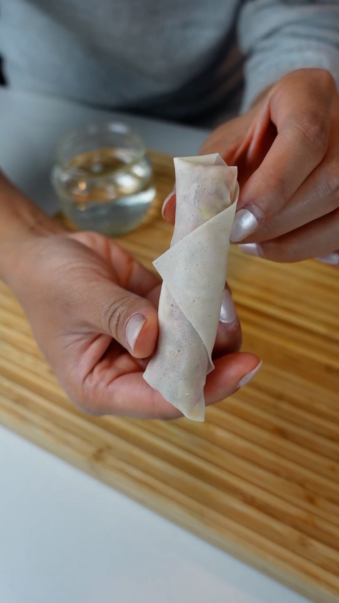 Making Filipino lumpia from scratch compared to frozen store bought rolls