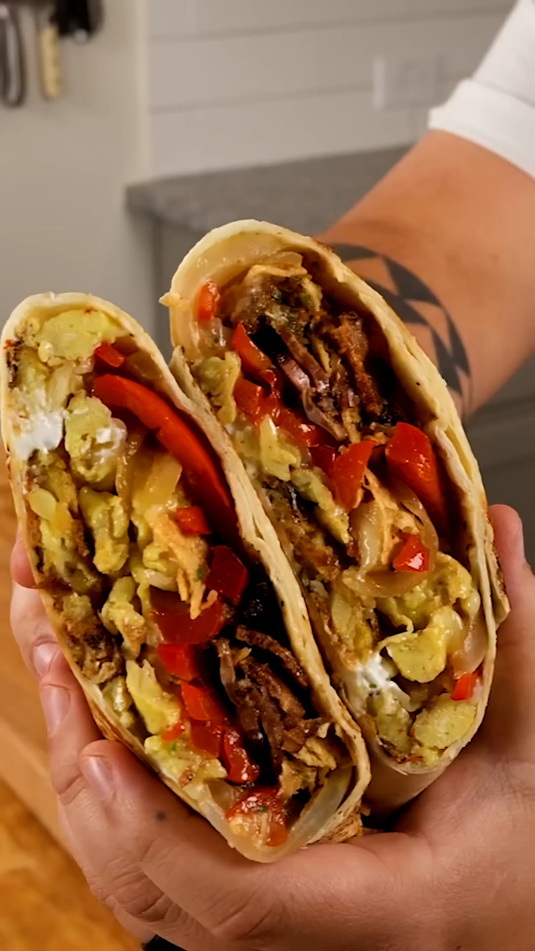 Making my wife's favorite burrito the way she likes it