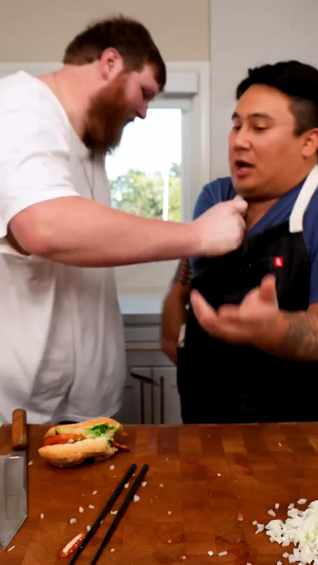 Making a mistake in the kitchen and bracing for the comments