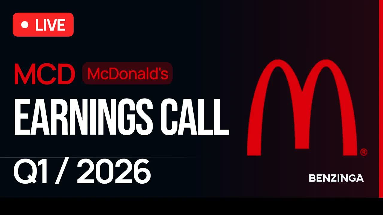 McDonald's Q1 FY26 Earnings Call | $MCD | 🔴 WATCH LIVE