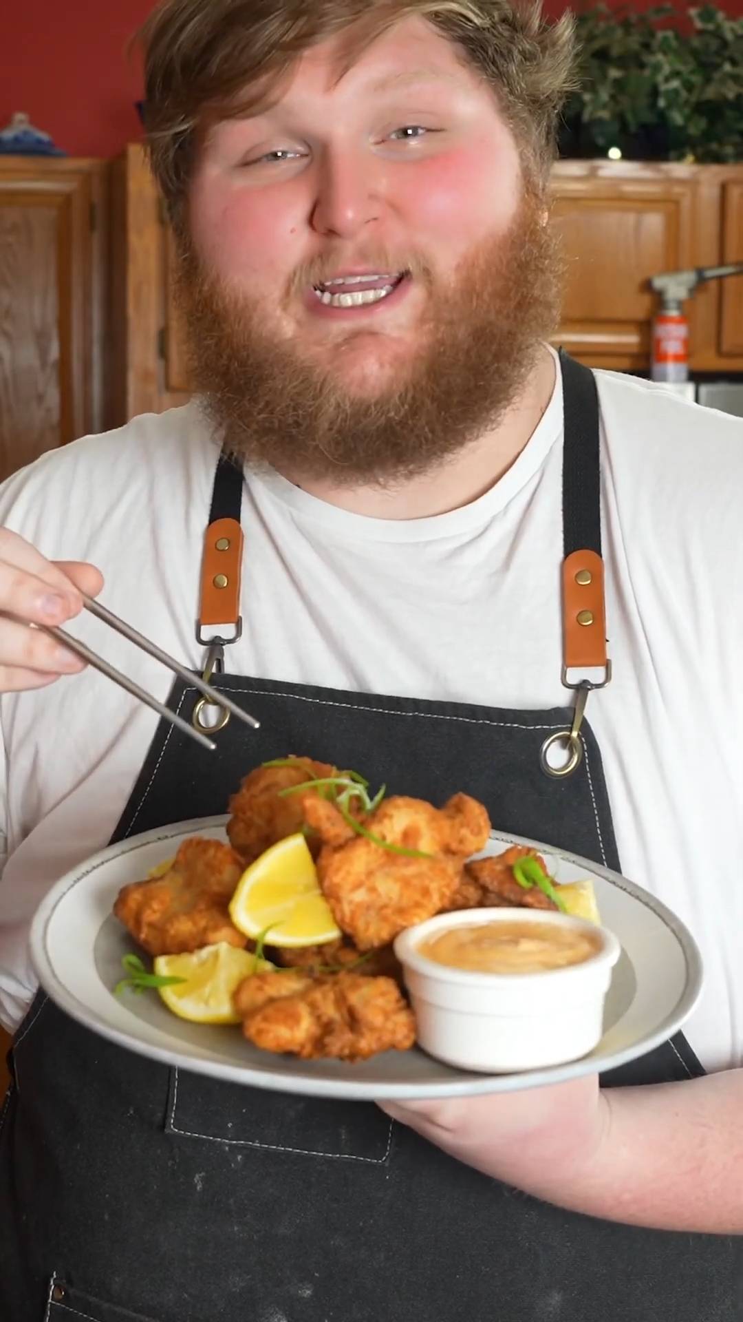 Japanese karaage fried chicken with crispy skin and juicy marinated meat