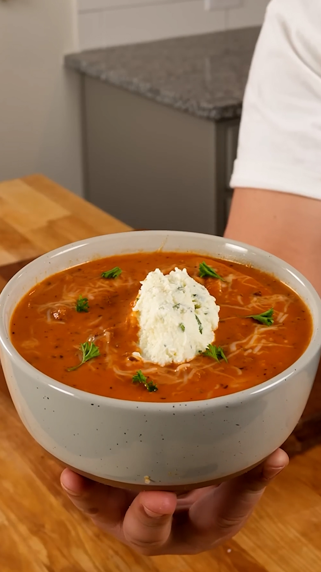 Creamy lasagna soup with all the flavors in a bowl