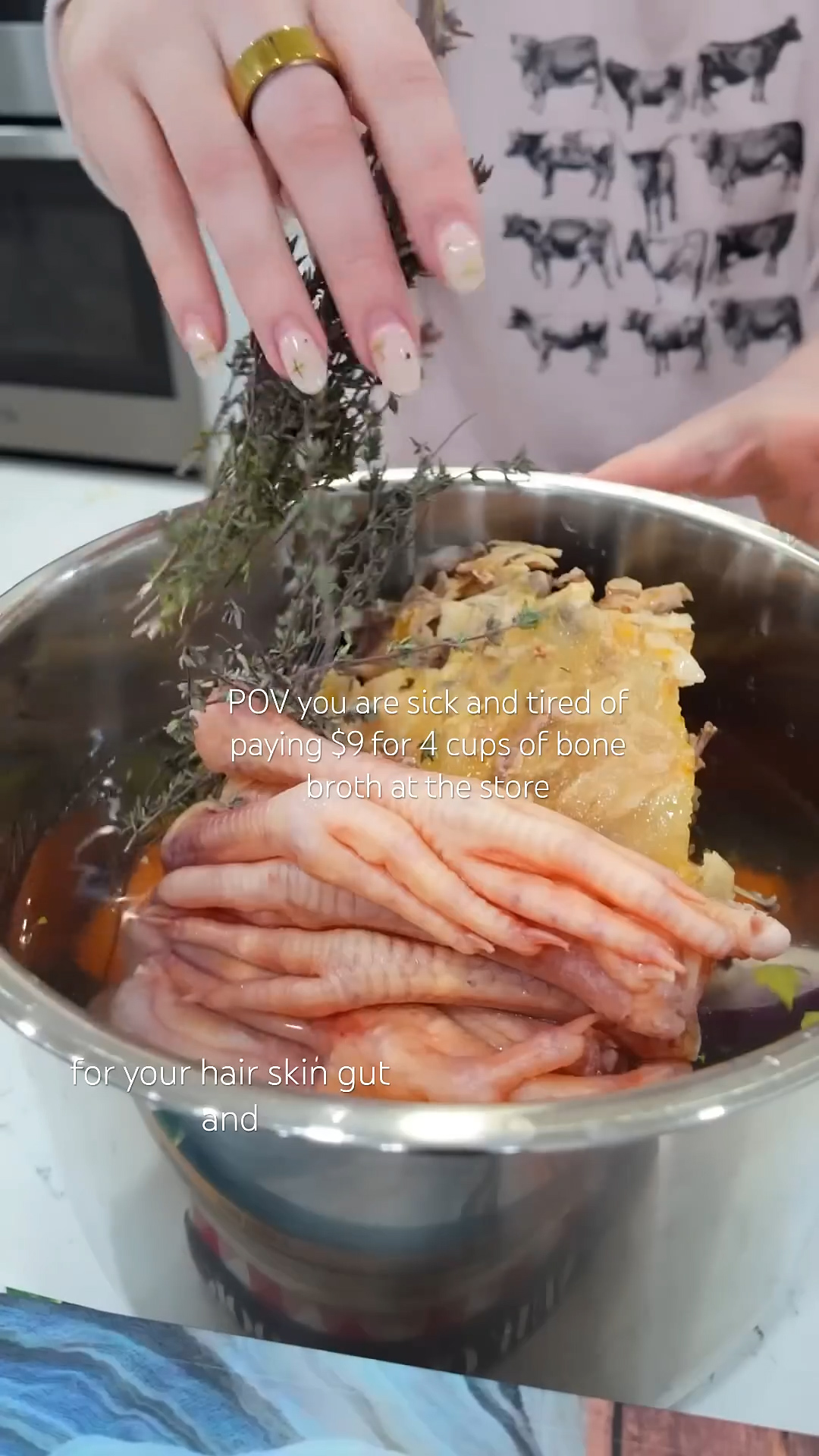 The key to making perfectly rich and flavorful bone broth on our homestead