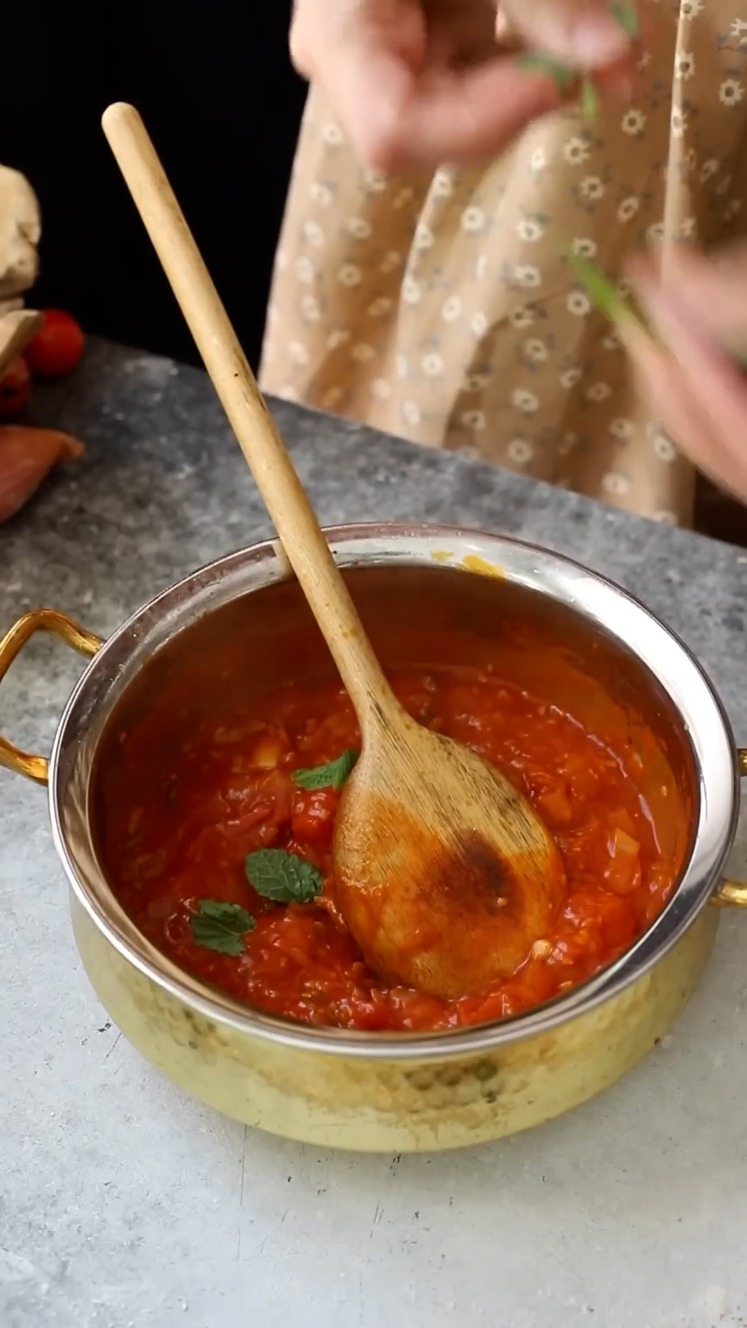 Pillowy gnocchi tossed in arrabbiata sauce