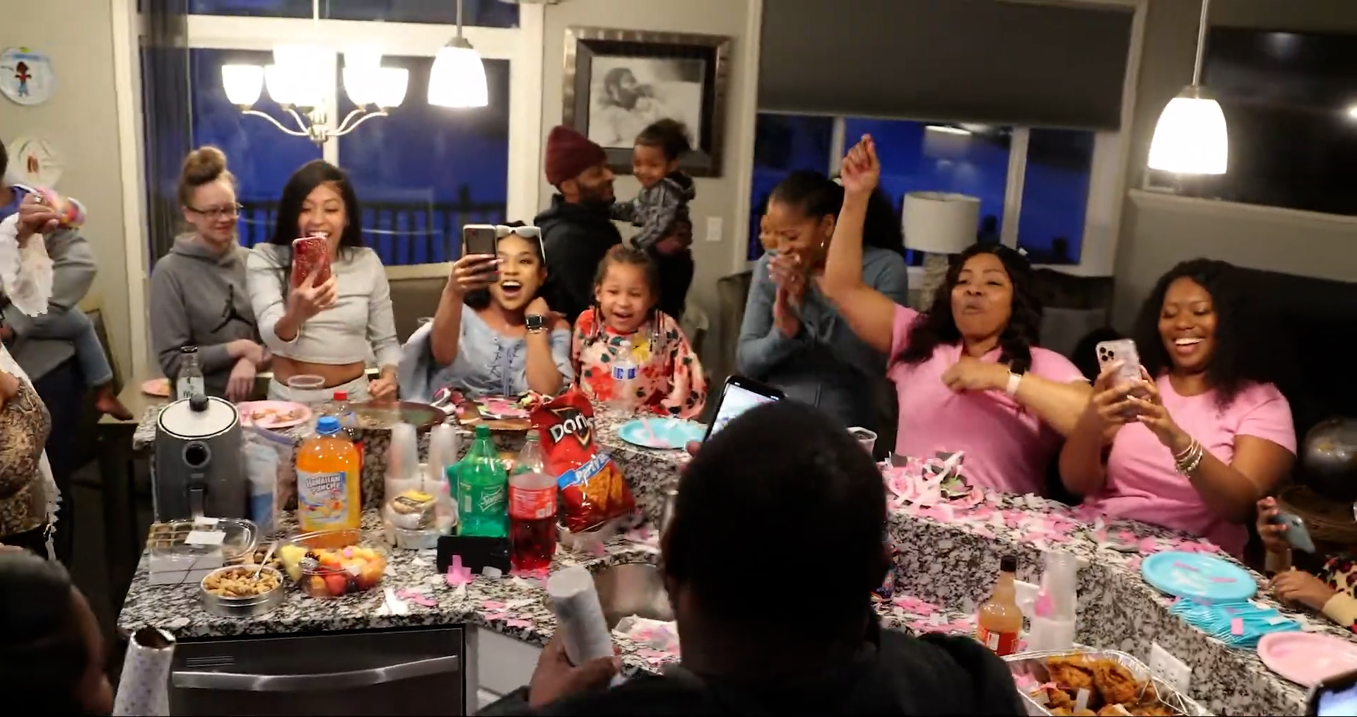 Gender reveal prank on family & friends