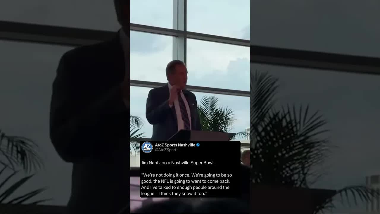 The great Jim Nantz explains just HOW MASSIVE the Super Bowl will be in Nashville!