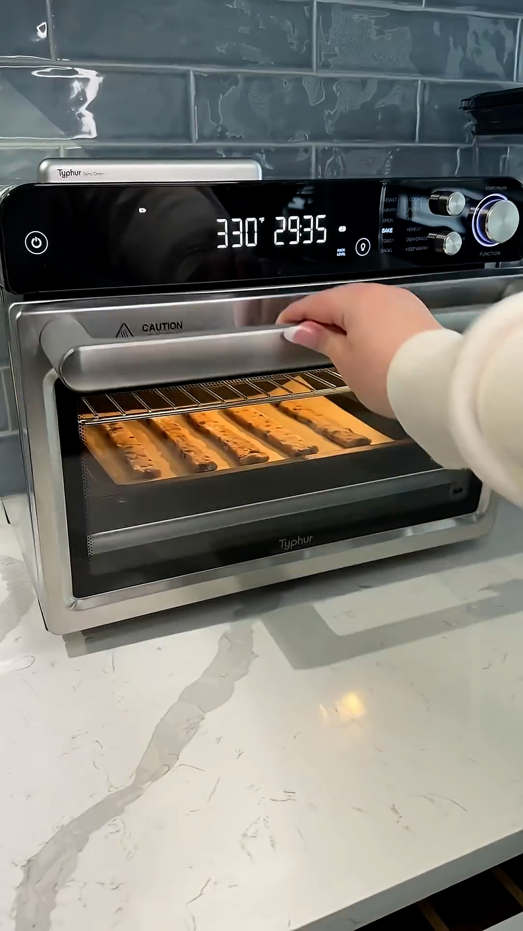 Cookie dough cut into french fry shapes for playful twist