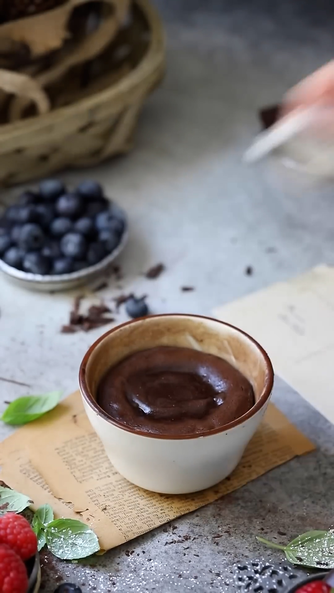 Warm chocolate lava cake perfect for chilly days