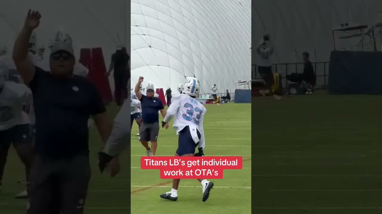 The #Titans LB’s are looking fast and violent! #linebacker #codybarton #cedricgray #anthonyhill #nfl