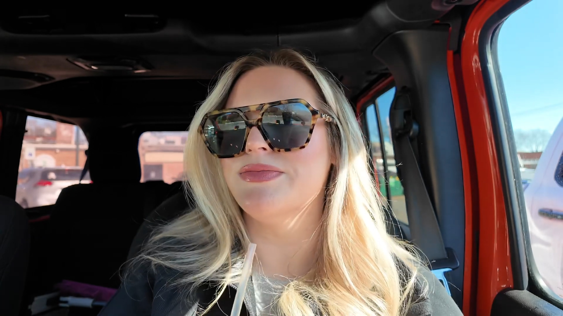 Store visits, unboxing brand packages, and errands driving everywhere
