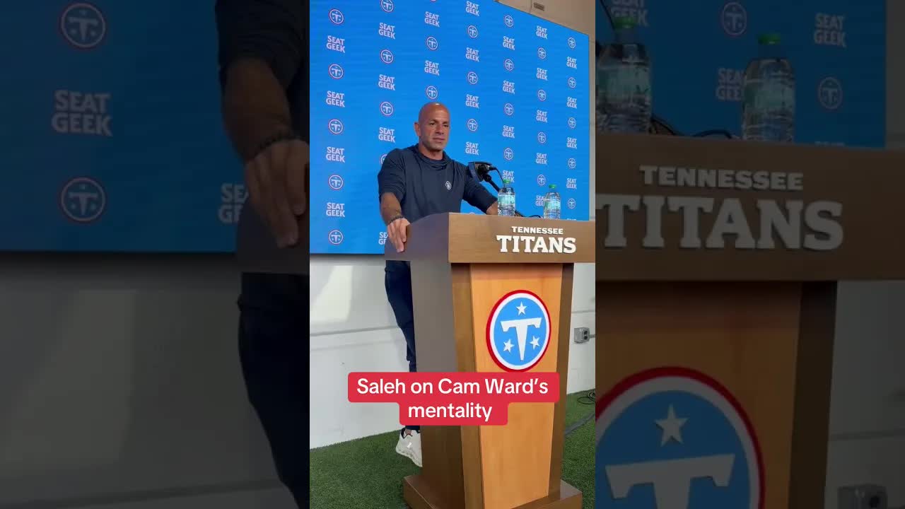 He’s got an “I could give two sh*** mentality”. #camward #robertsaleh #tennesseetitans #quarterback