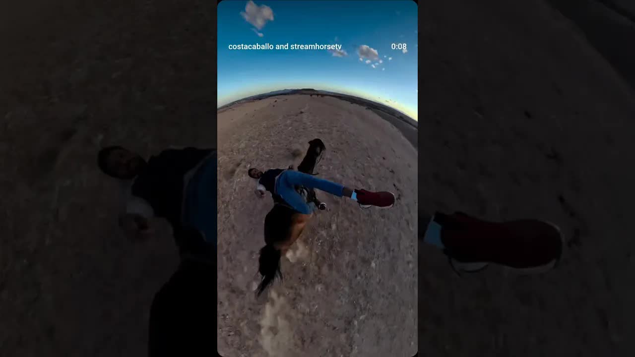 Brahim in his natural habitat 🤠🐎🎥  sunset rides, desert dust, and stuntman moves