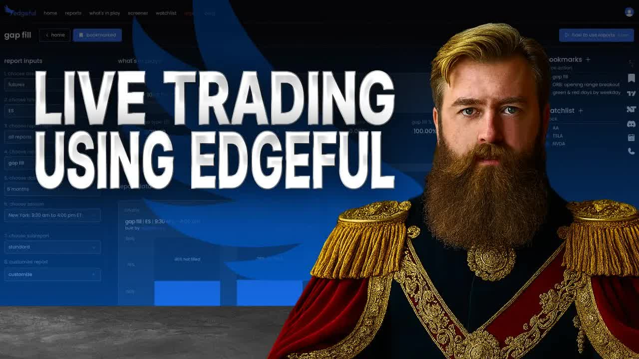 LIVE TRADING $NQ $ES WITH EDGEFUL DATA