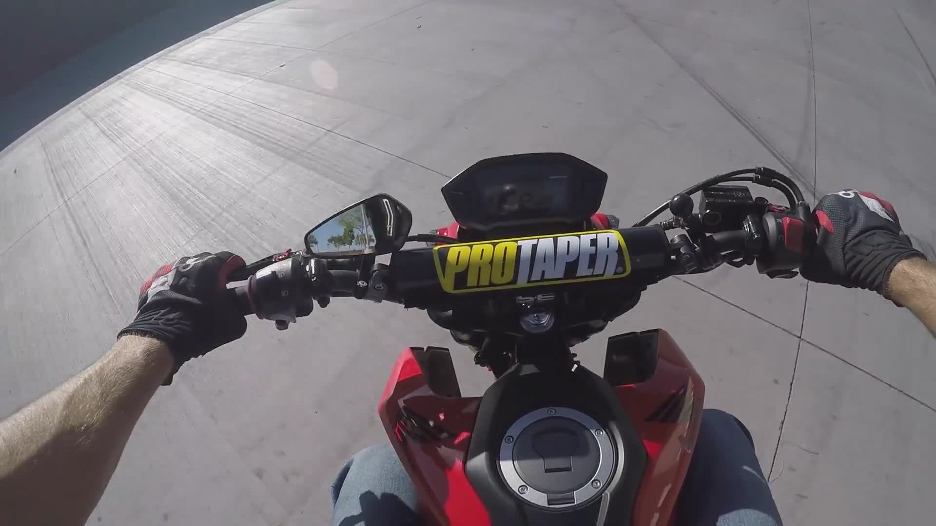 Another Grom wheelie ends in crash