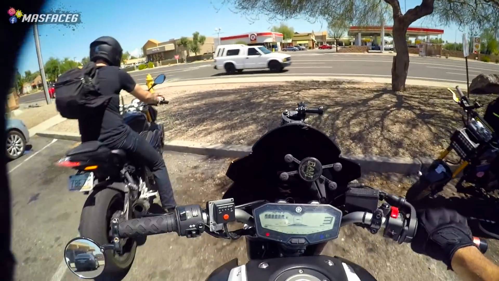 Exploring Phoenix, Arizona on our motorcycles