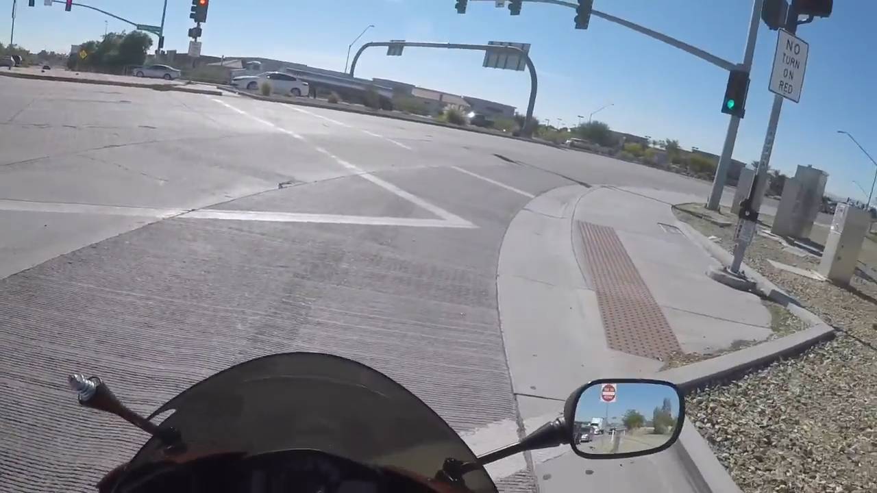 First motorcycle crash experience