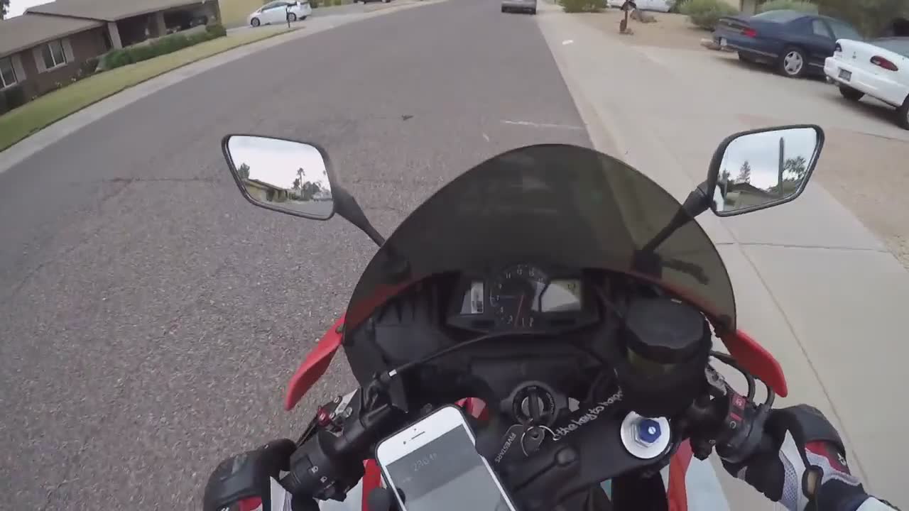 Getting lost during motorcycle ride