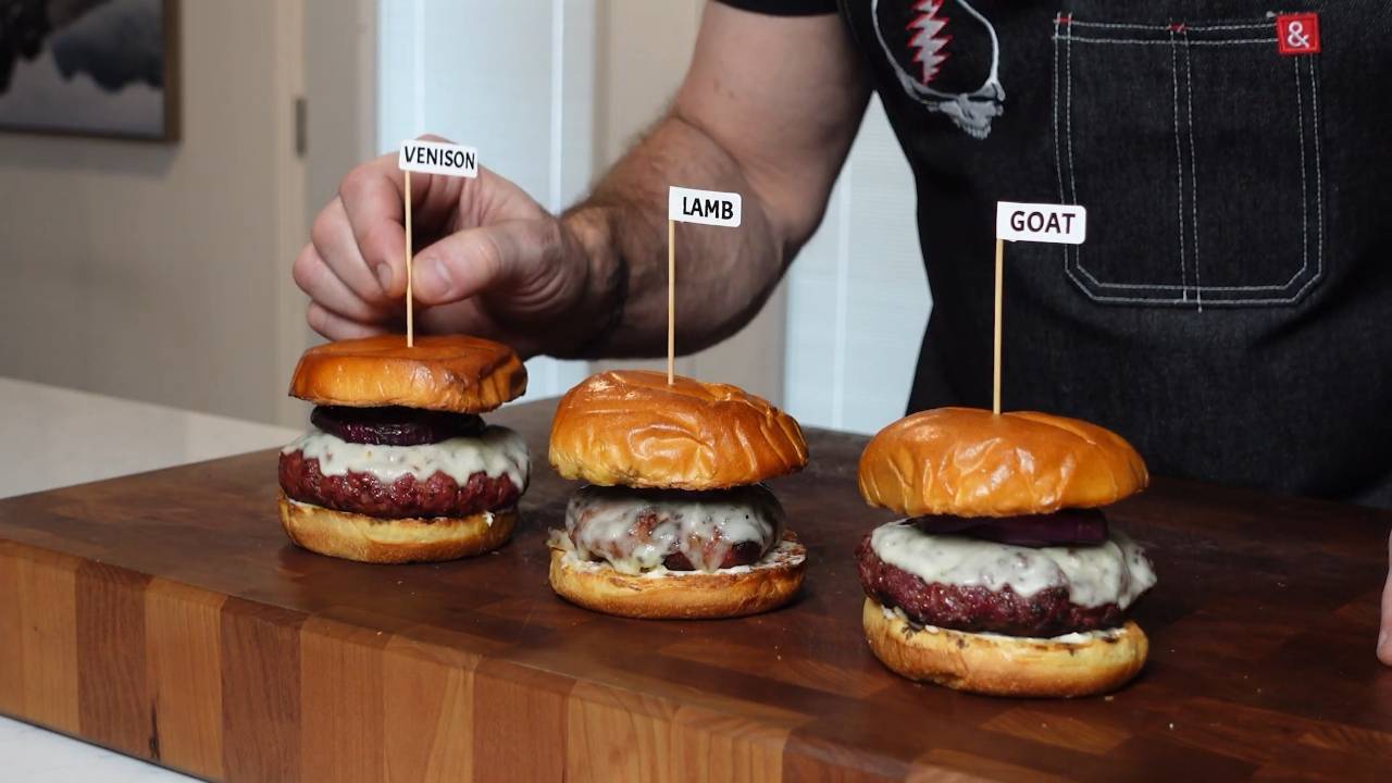 Burger challenge using goat, lamb, and venison | Which was the best?