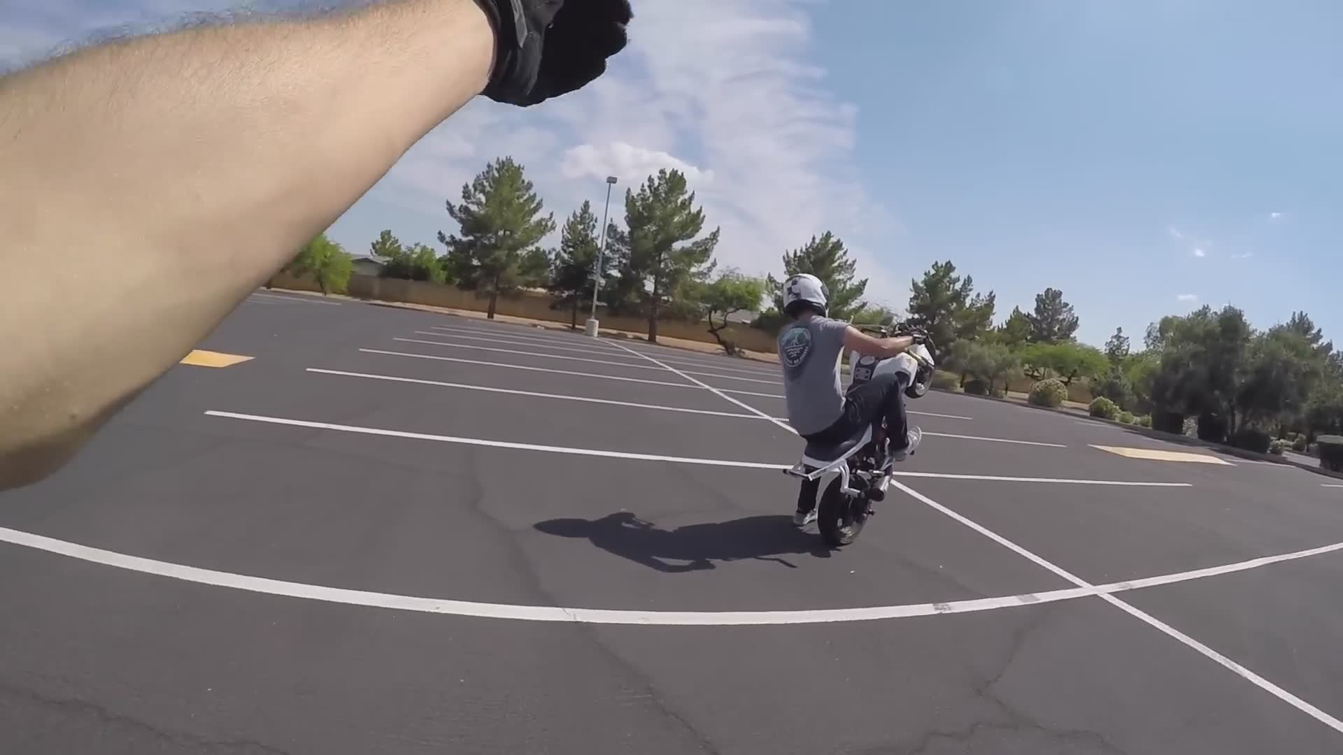 How to wheelie a Honda Grom