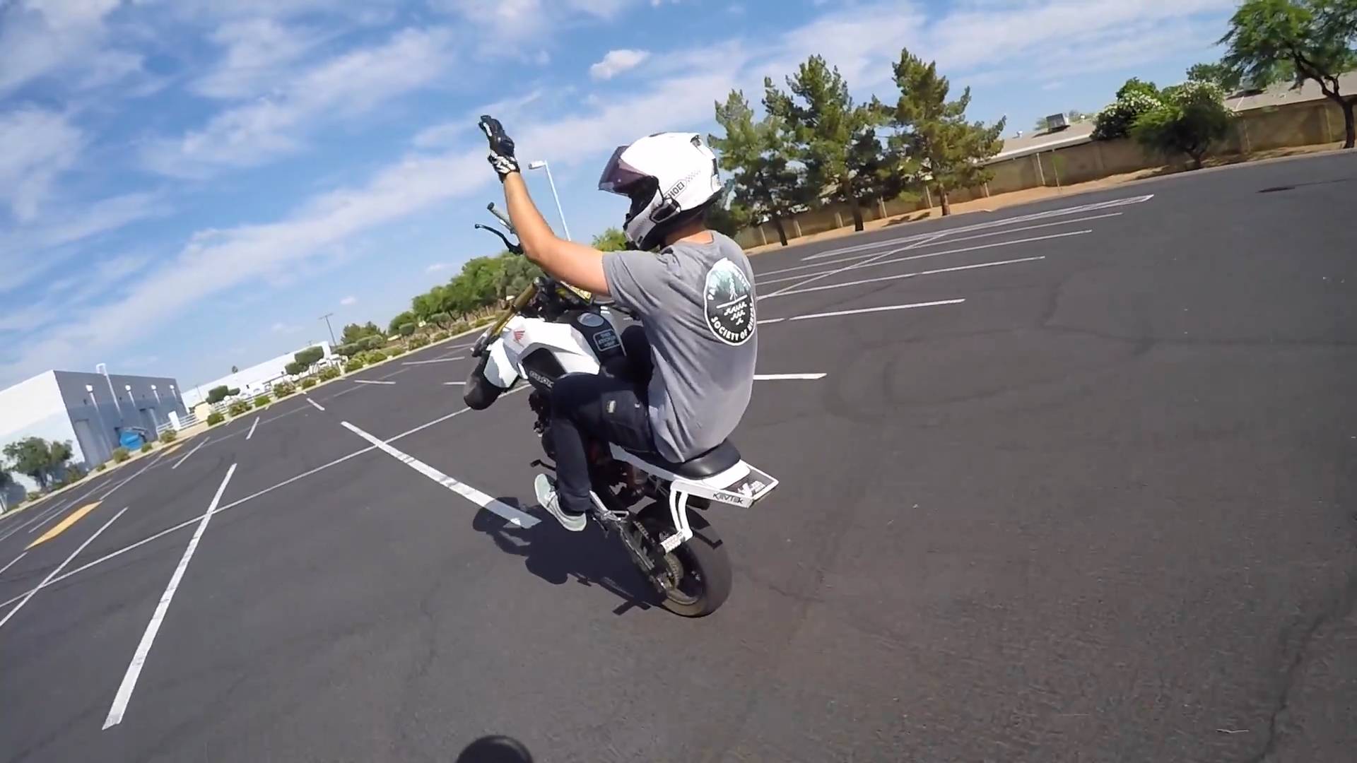 How to Wheelie with One Hand