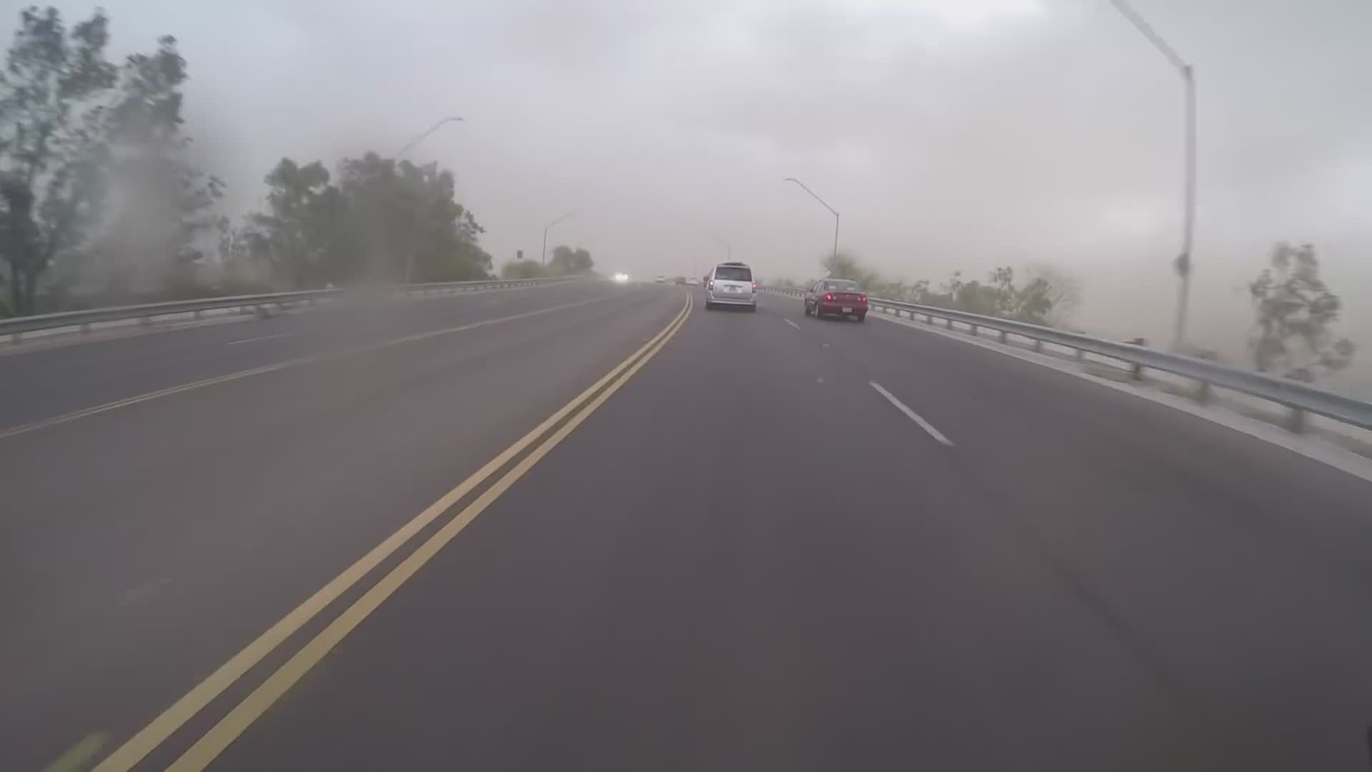 Riding in Arizona monsoon storm