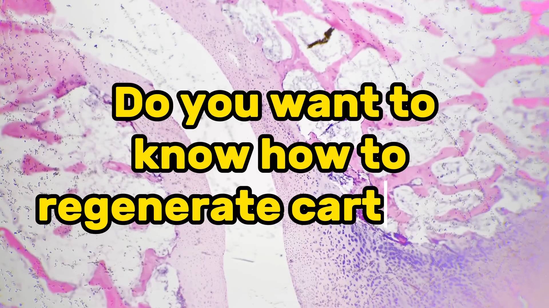 How to grow your cartilage and can we actually do it?