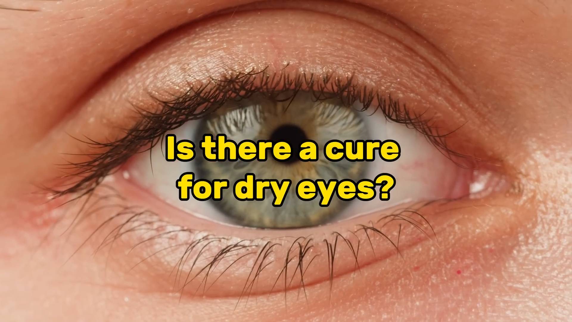 How to stop dry eyes