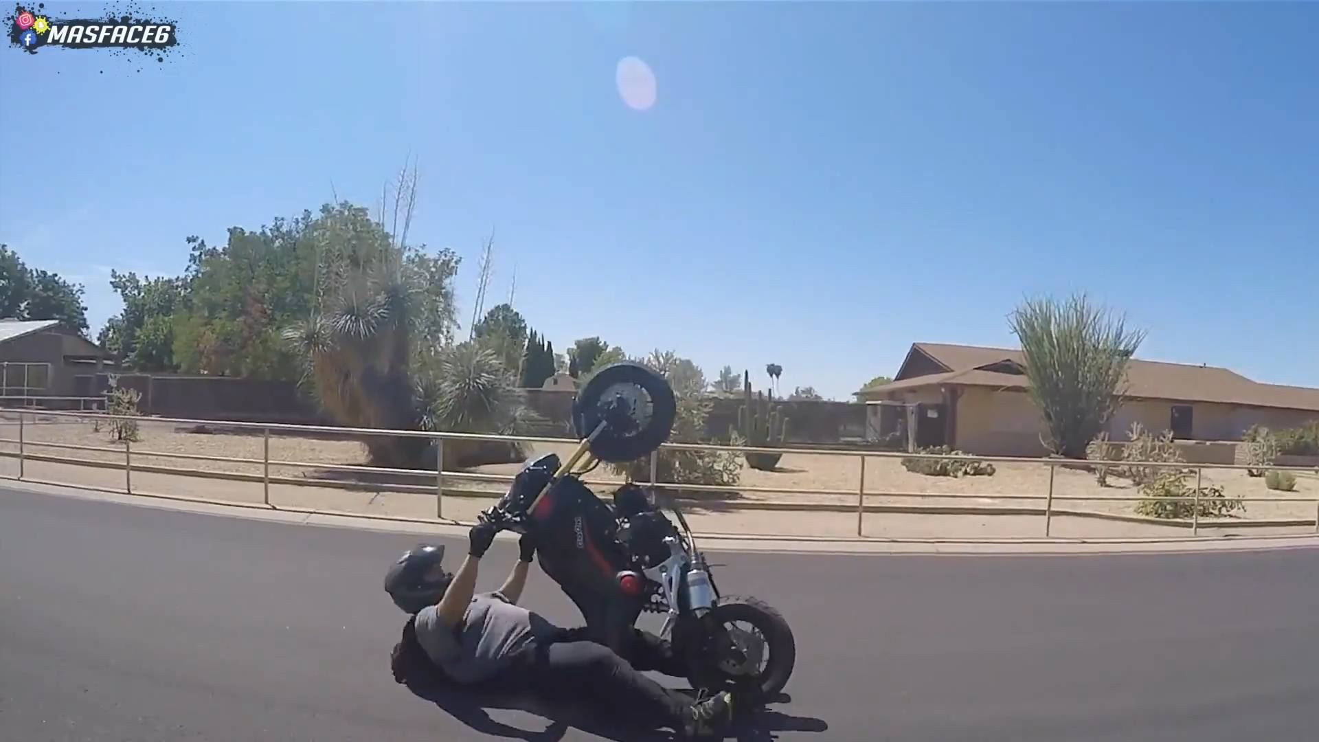 50 motorcycle crashes in 2 minutes