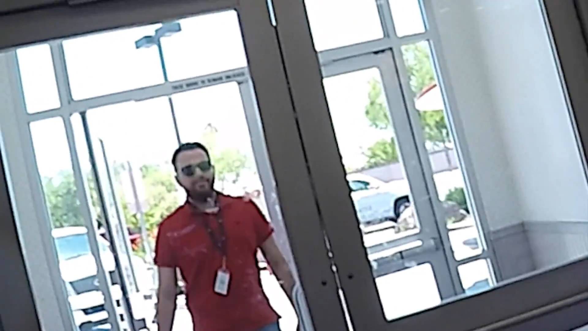 Biker buys lunch for people
