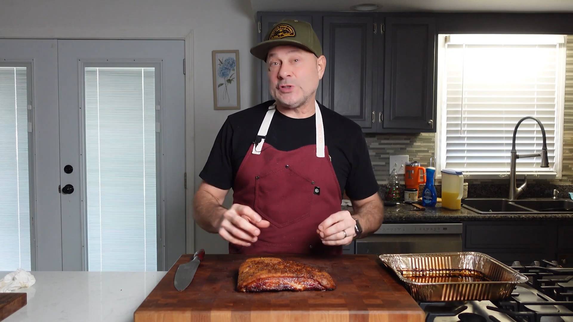Crispy pork belly on the pellet grill | No mess