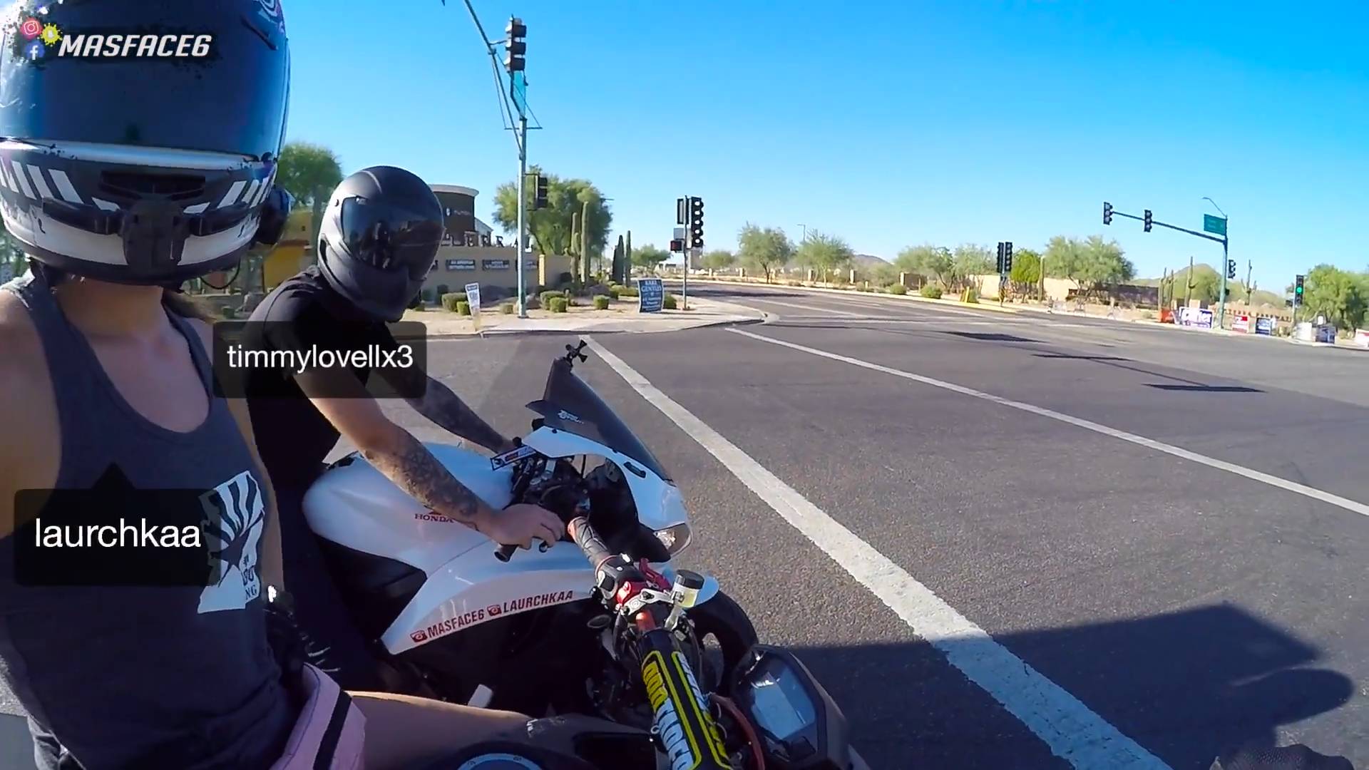 Exploring Best Buy on our motorcycles