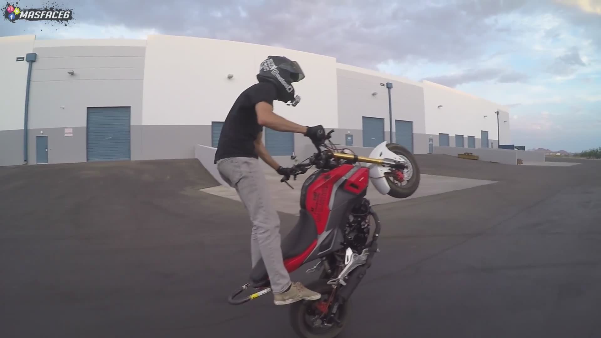 How to wheelie standing on your seat
