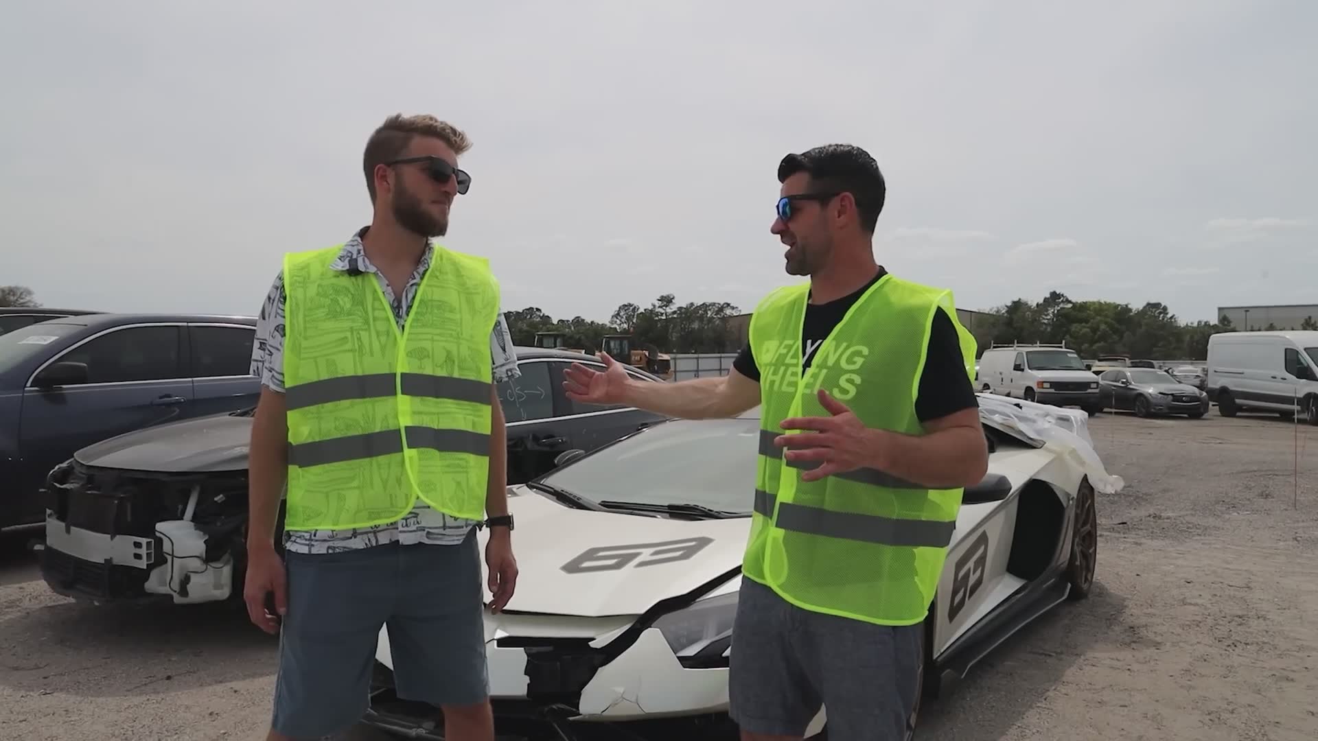 We found the famous crashed and stolen Lamborghini Aventador