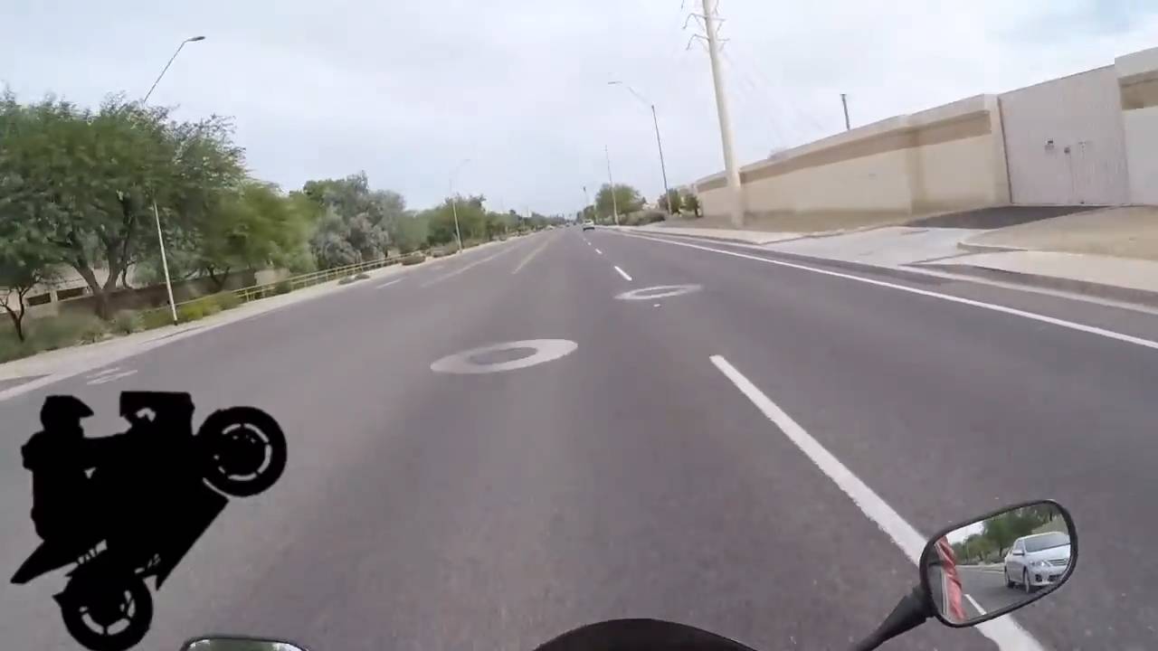 He got mad because my motorcycle was too loud