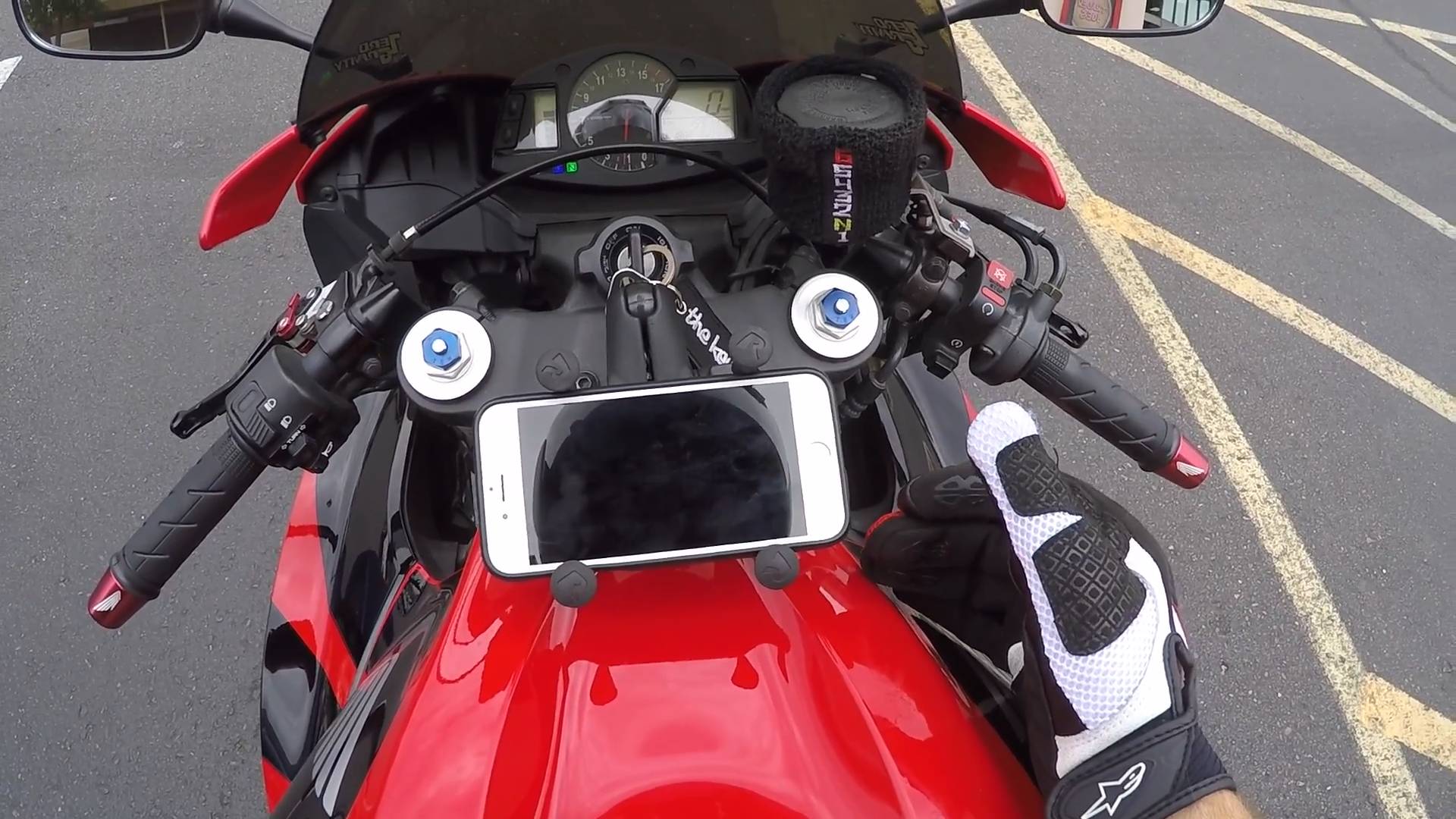 His motorcycle is for sale