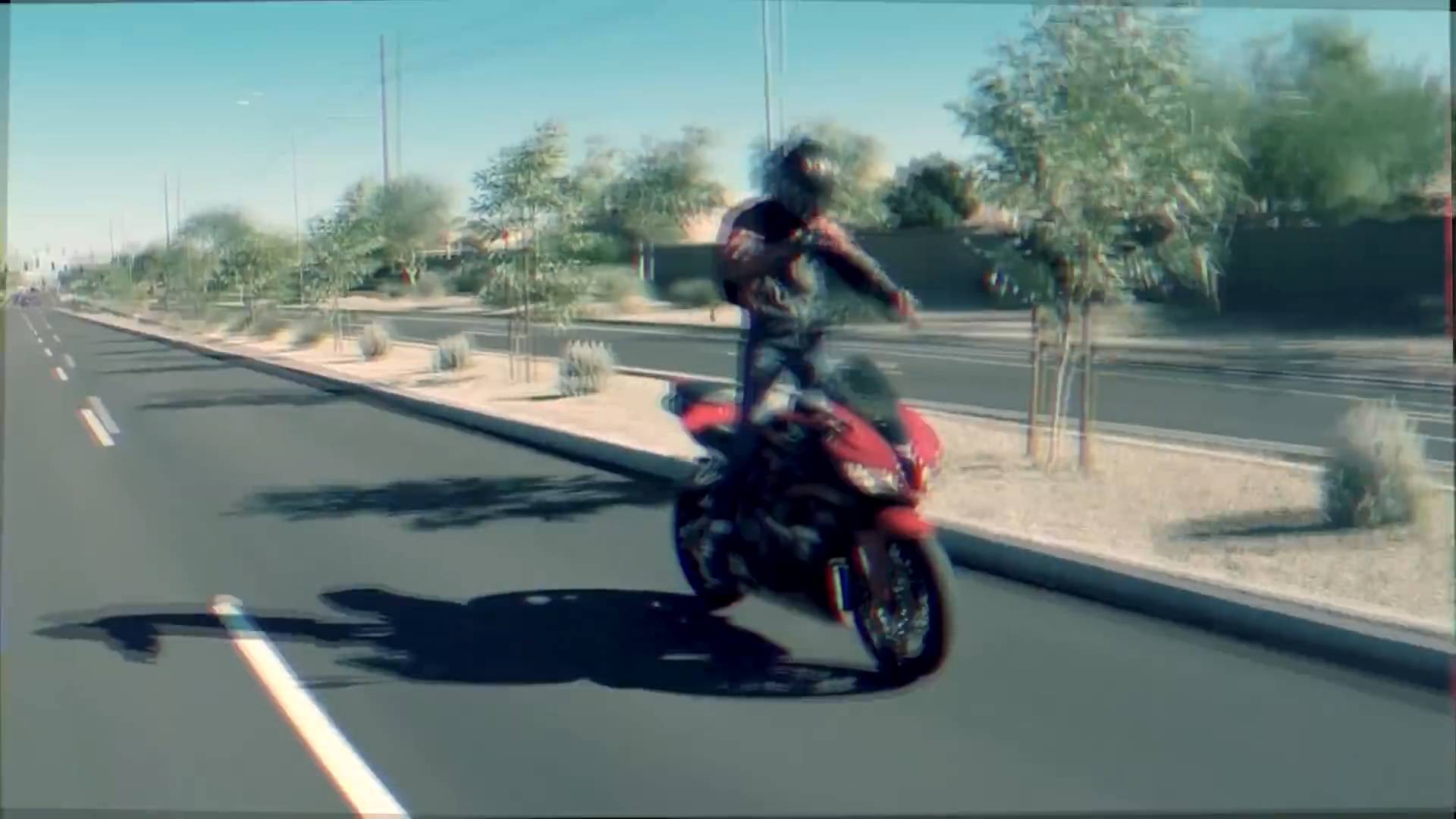 His brother dropped his motorcycle