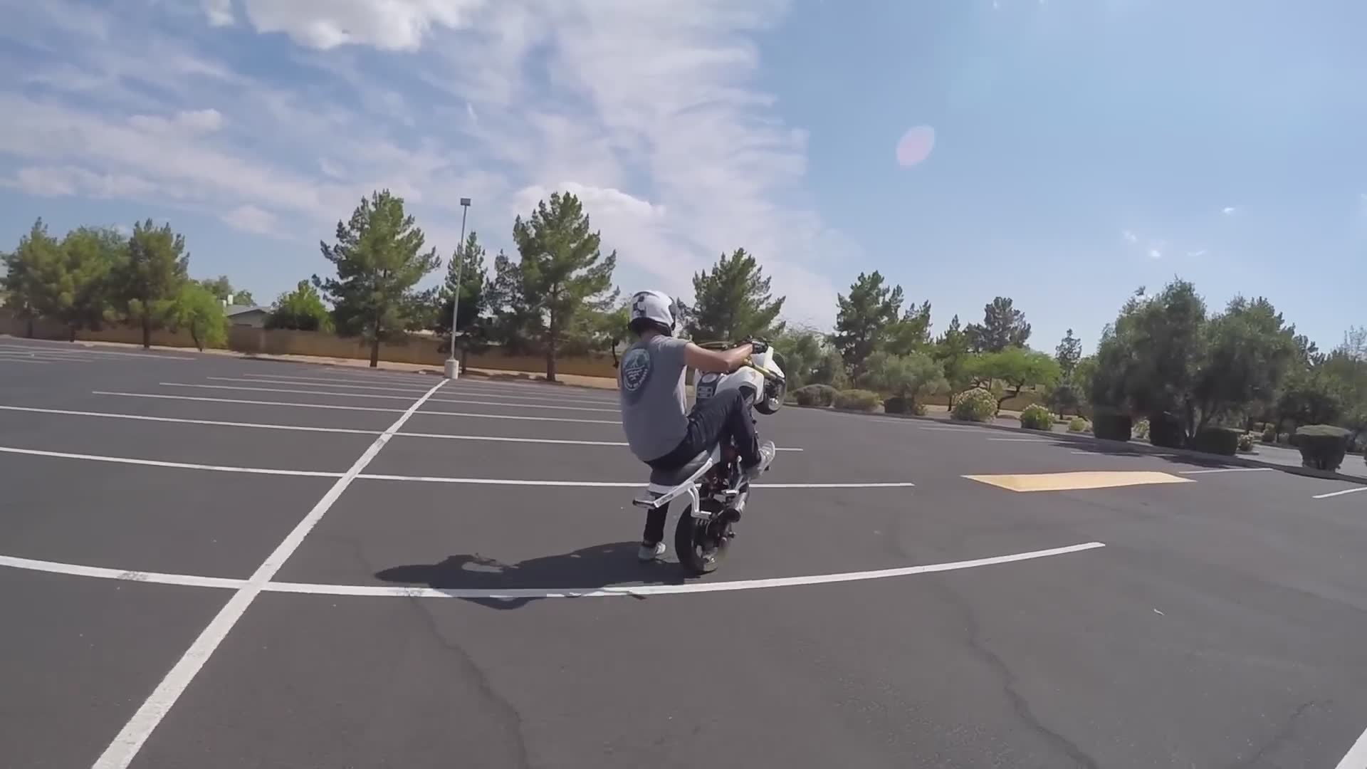 How to wheelie a Honda Grom