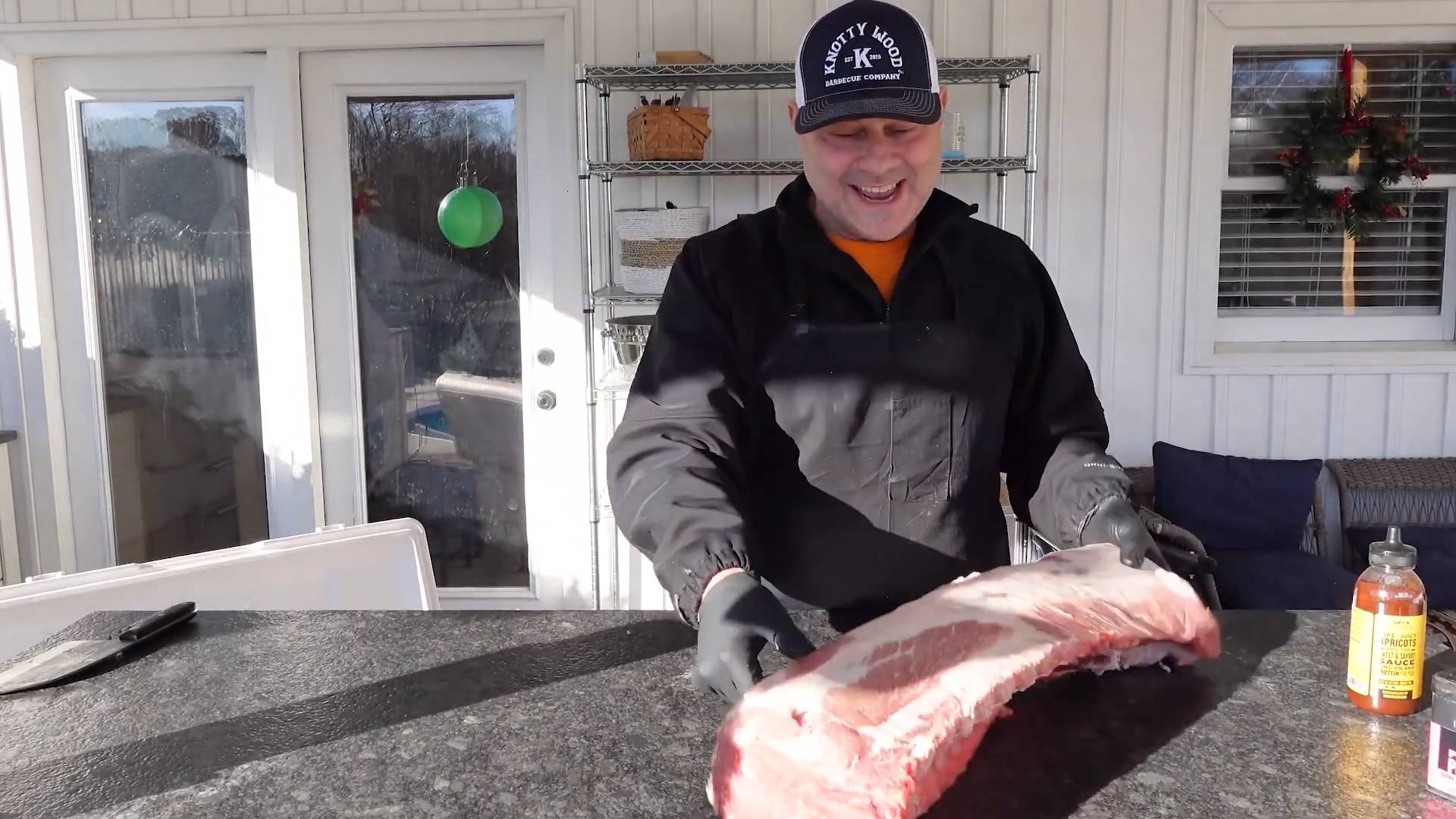 Bone in whole pork loin | Cooking for 100 people