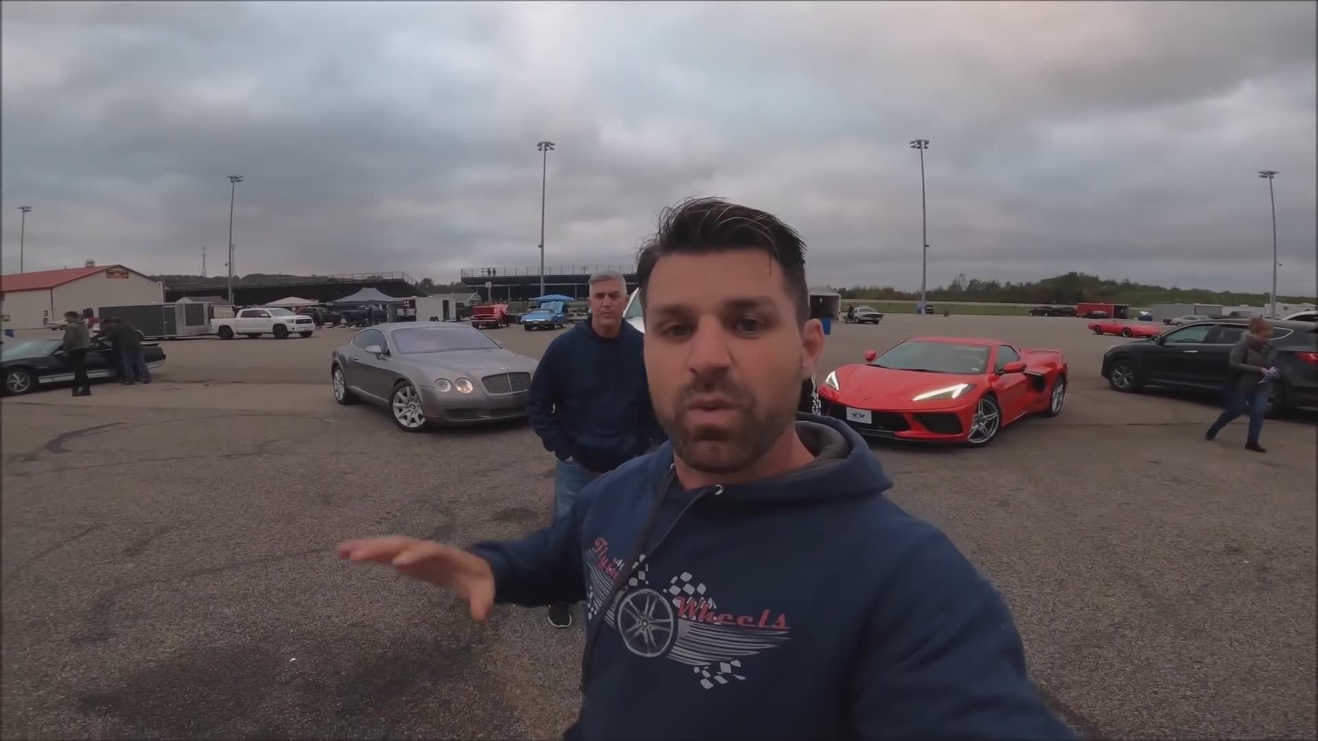 Drag race features C8 Corvette vs Duramax diesel vs twin turbo V12 Bentley GT