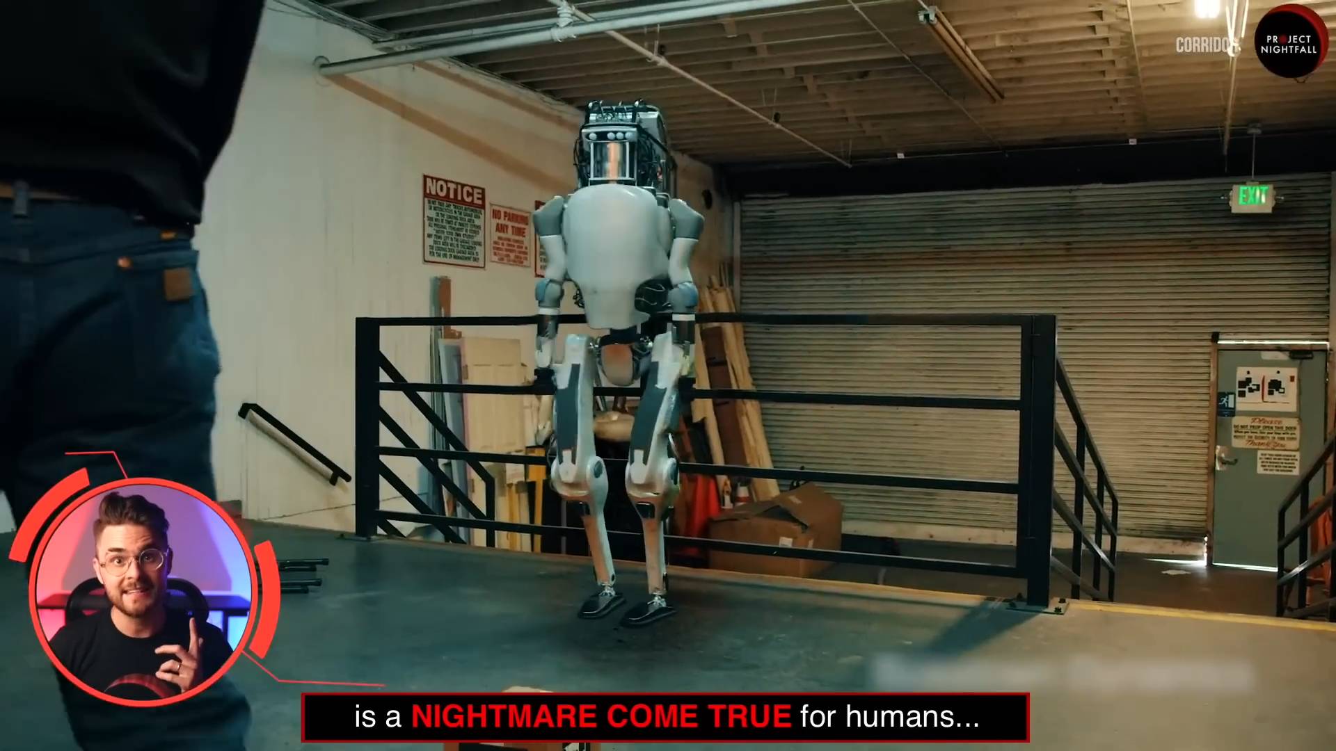 AI robot caught on cam fighting back at humans